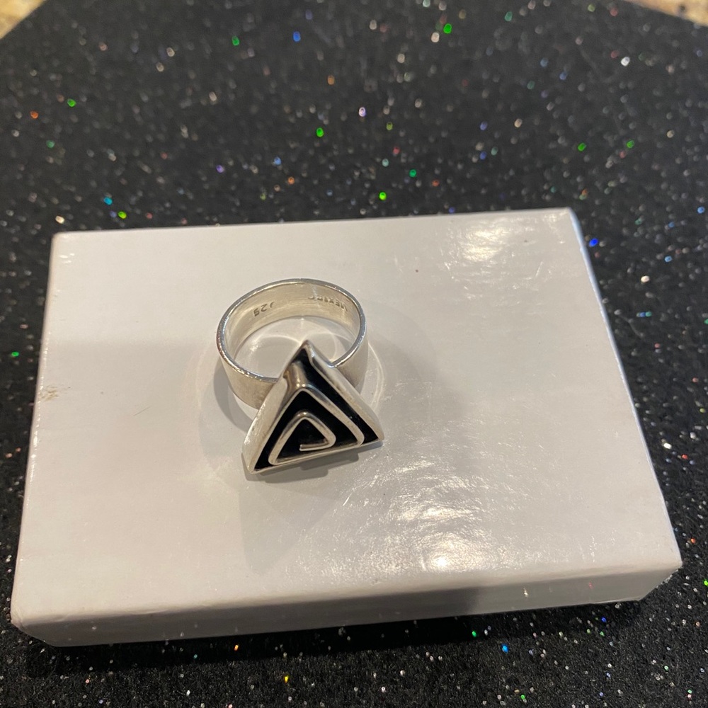 Silver Triangle Ring - image 4